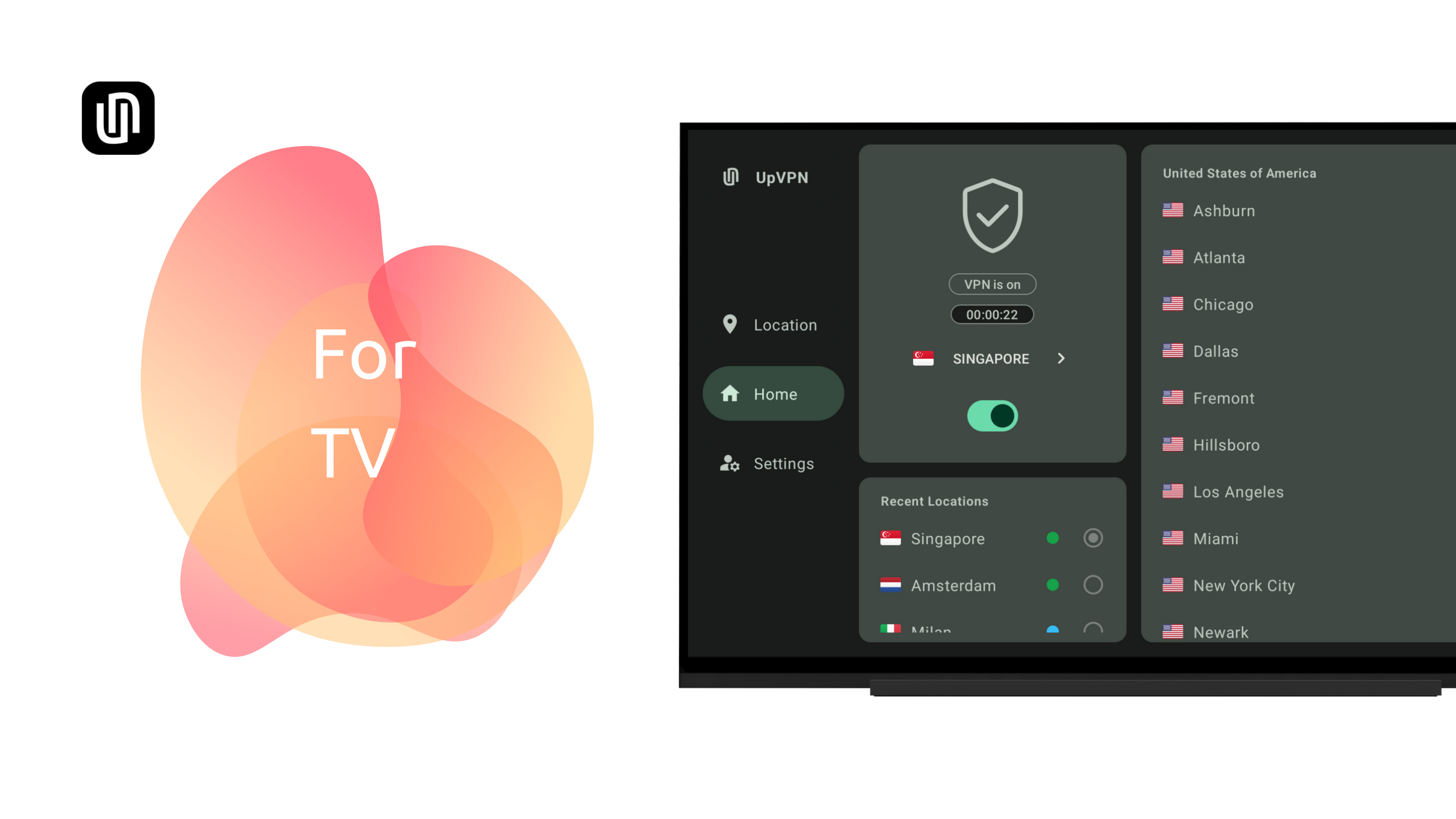 VPN for Android Fire TV. VPN for Smart TV.